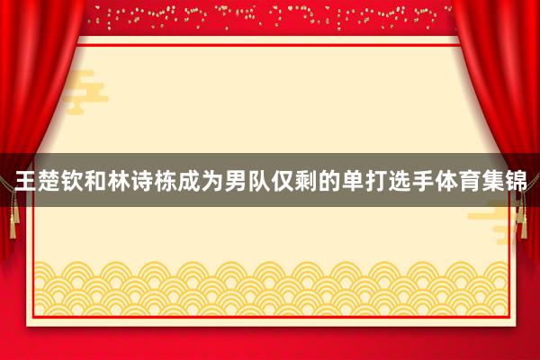 王楚钦和林诗栋成为男队仅剩的单打选手体育集锦