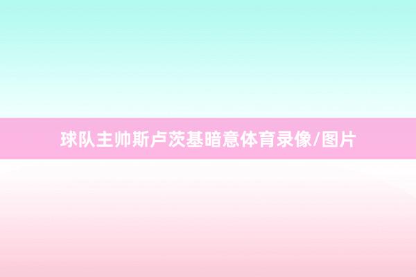 球队主帅斯卢茨基暗意体育录像/图片