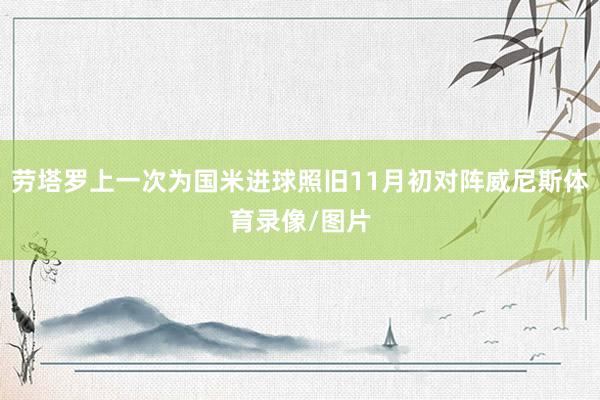 劳塔罗上一次为国米进球照旧11月初对阵威尼斯体育录像/图片
