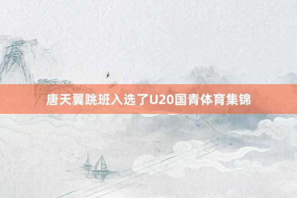 唐天翼跳班入选了U20国青体育集锦
