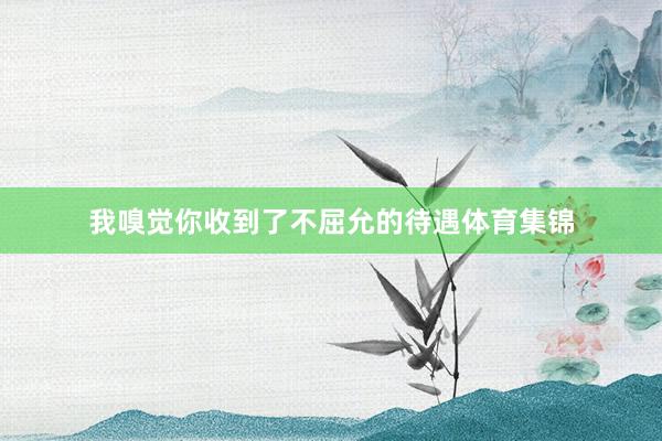 我嗅觉你收到了不屈允的待遇体育集锦