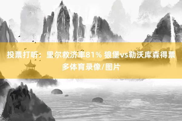 投票打听：里尔救济率81% 狼堡vs勒沃库森得票多体育录像/图片
