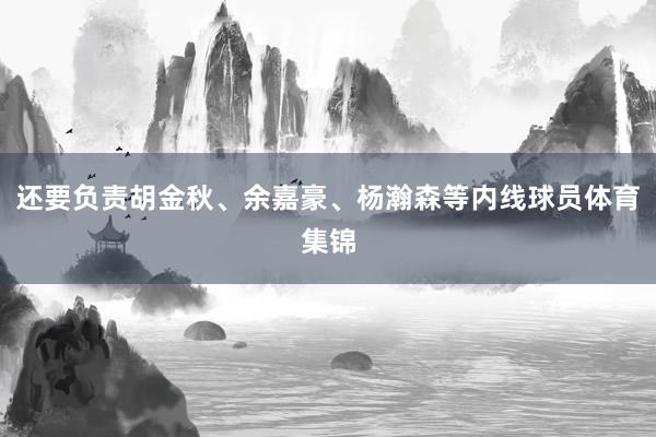 还要负责胡金秋、余嘉豪、杨瀚森等内线球员体育集锦