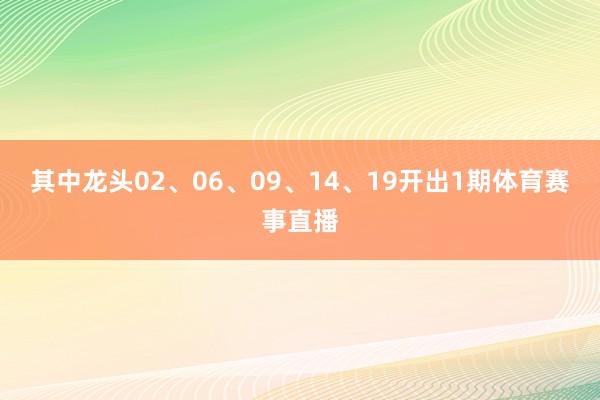 其中龙头02、06、09、14、19开出1期体育赛事直播