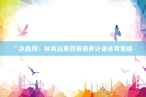 ”决胜局：林高远第四局调养计谋体育集锦