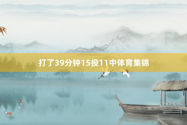 打了39分钟15投11中体育集锦