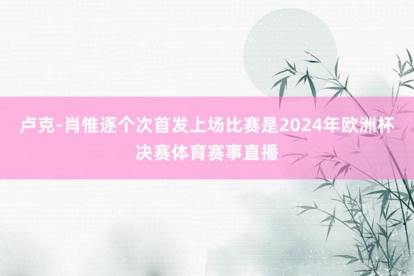 卢克-肖惟逐个次首发上场比赛是2024年欧洲杯决赛体育赛事直播