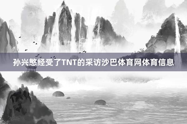 孙兴慜经受了TNT的采访沙巴体育网体育信息