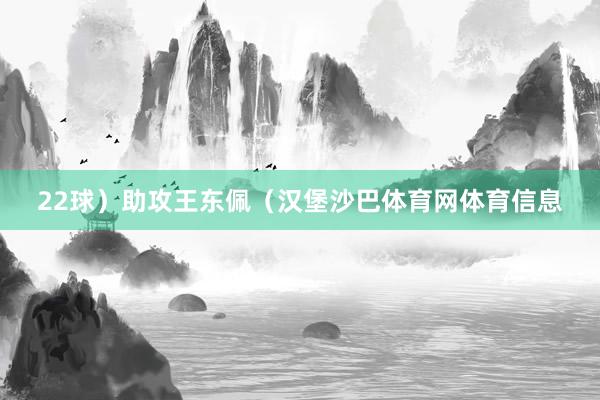 22球）助攻王东佩（汉堡沙巴体育网体育信息
