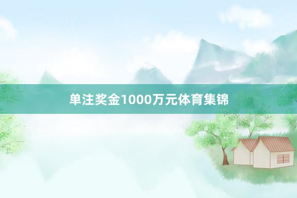 单注奖金1000万元体育集锦
