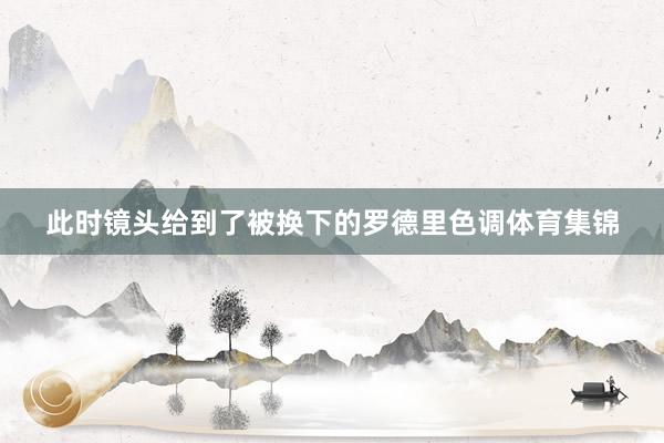 此时镜头给到了被换下的罗德里色调体育集锦