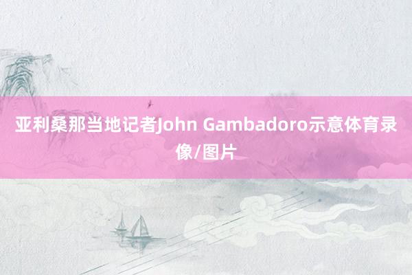 亚利桑那当地记者John Gambadoro示意体育录像/图片