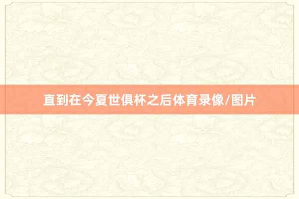 直到在今夏世俱杯之后体育录像/图片