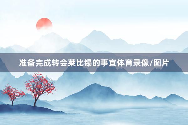准备完成转会莱比锡的事宜体育录像/图片