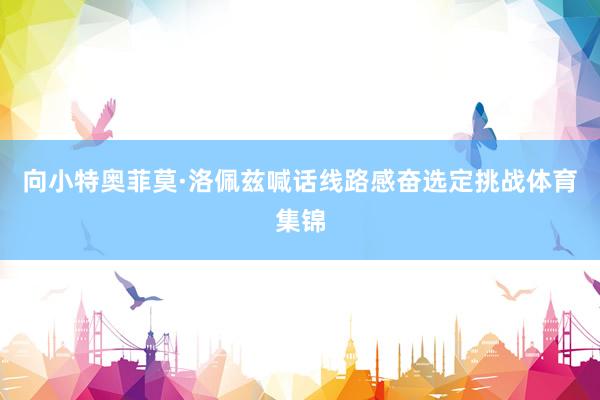 向小特奥菲莫·洛佩兹喊话线路感奋选定挑战体育集锦