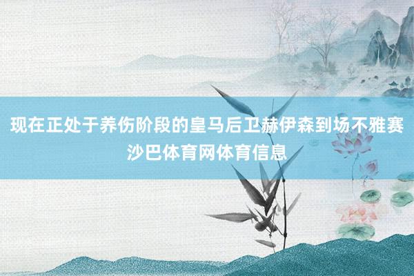 现在正处于养伤阶段的皇马后卫赫伊森到场不雅赛沙巴体育网体育信息