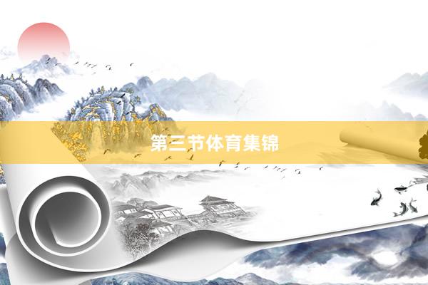 第三节体育集锦