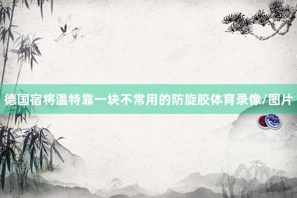 德国宿将温特靠一块不常用的防旋胶体育录像/图片