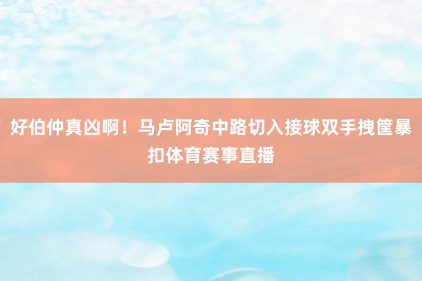好伯仲真凶啊！马卢阿奇中路切入接球双手拽筐暴扣体育赛事直播