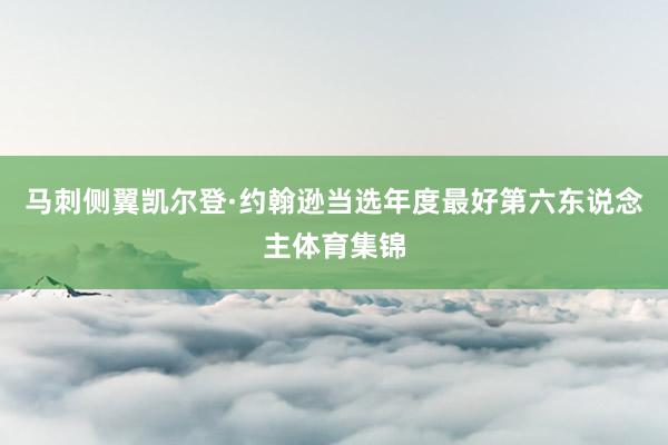 马刺侧翼凯尔登·约翰逊当选年度最好第六东说念主体育集锦