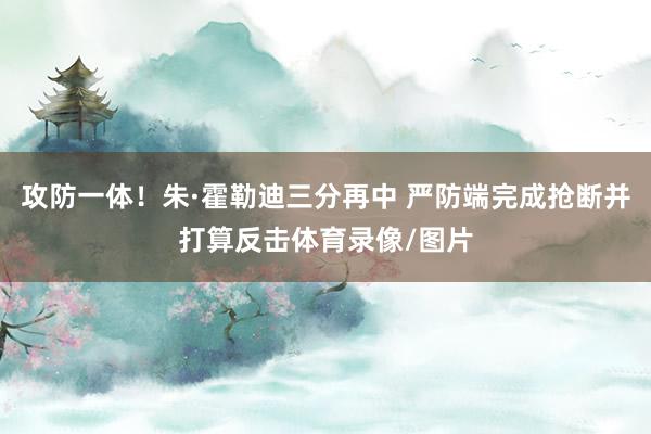 攻防一体！朱·霍勒迪三分再中 严防端完成抢断并打算反击体育录像/图片