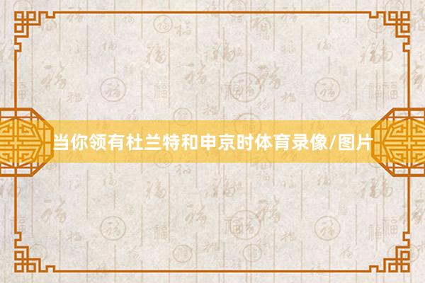 当你领有杜兰特和申京时体育录像/图片