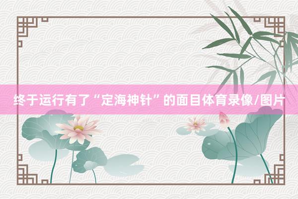 终于运行有了“定海神针”的面目体育录像/图片