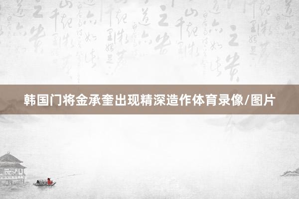 韩国门将金承奎出现精深造作体育录像/图片