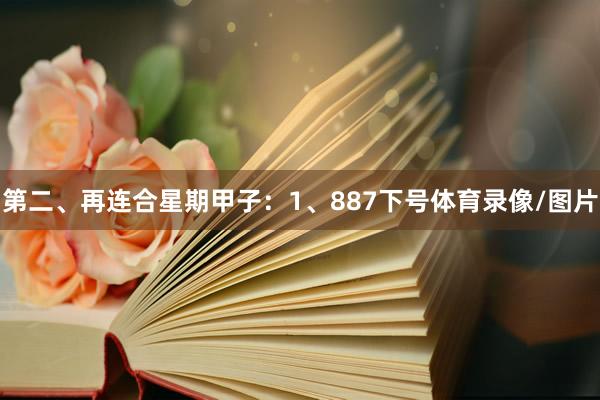 第二、再连合星期甲子：　　1、887下号体育录像/图片